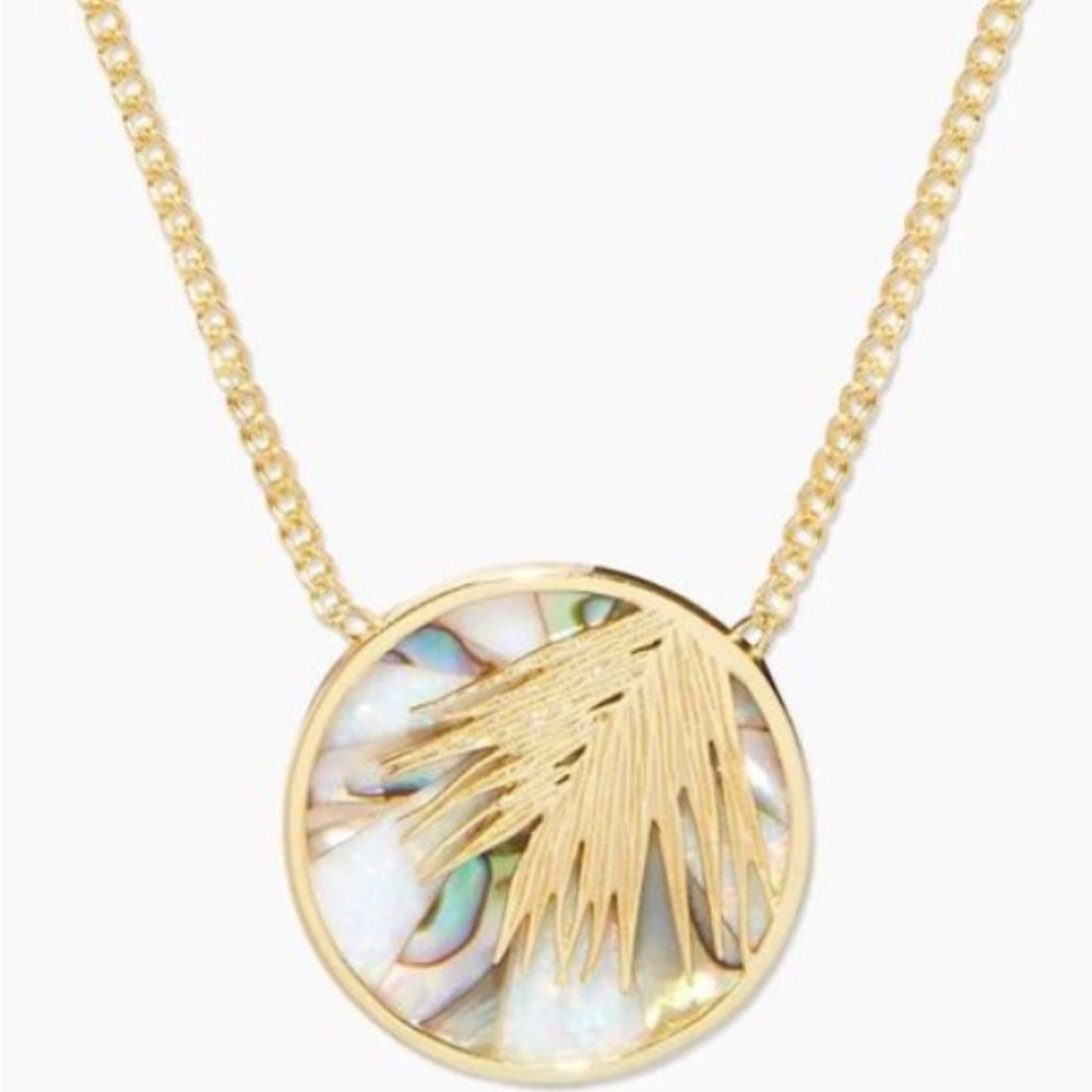 Gorjana PALM MOSAIC ABALONE NECKLACE